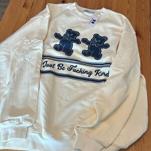 Just be F-ing Kind The Mayfair Group NWT oversized sweatshirt